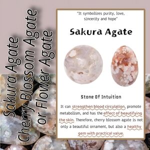 Learn About Sakura, Cherry Blossom or Flower Agate 💕🌸
